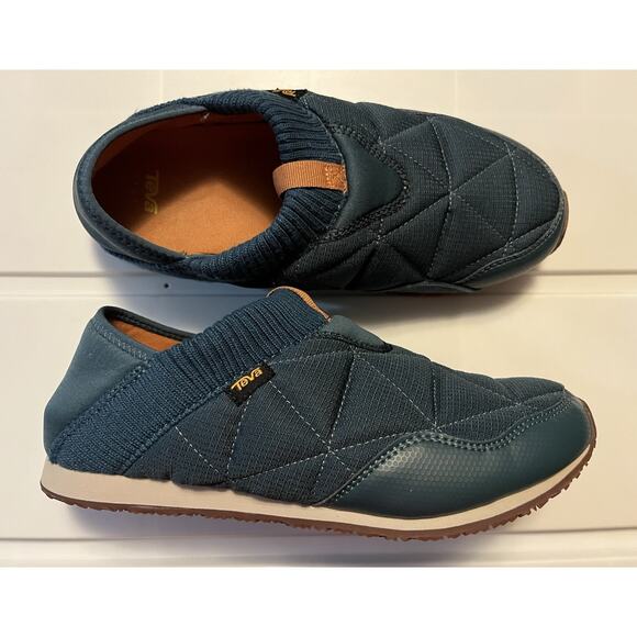 Teva ReEmber Quilted Bootie Camp Moc Teal Slip On Ripstop Shoes Women's Size 10 - Picture 1 of 10